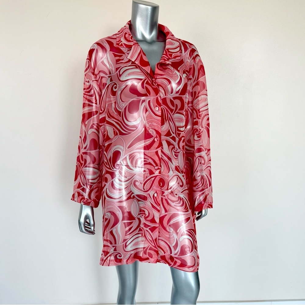 Women sheer shirt dress size 18-20
